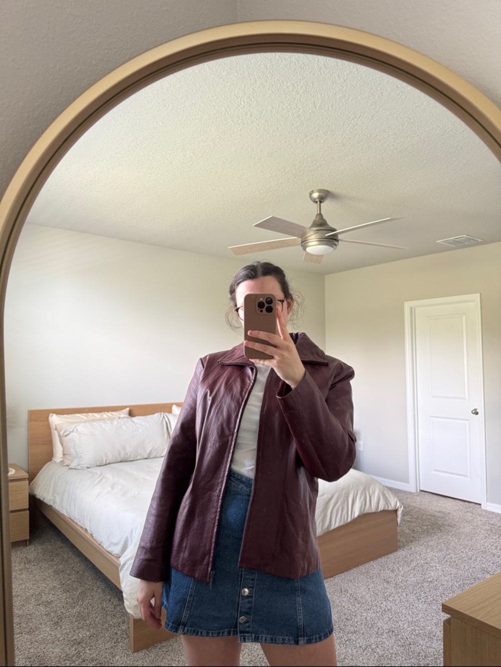 East 5th Women's Burgundy Leather Jacket